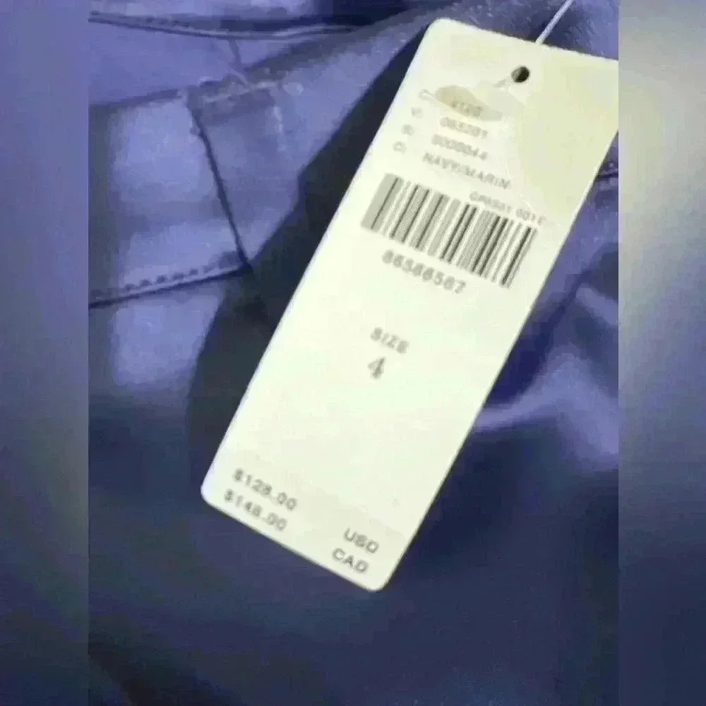 Anthropologie $128 Purple Sateen Satin Trouser Maxi Skirt Slit‎ NEW Size 4 - Picture 5 of 6